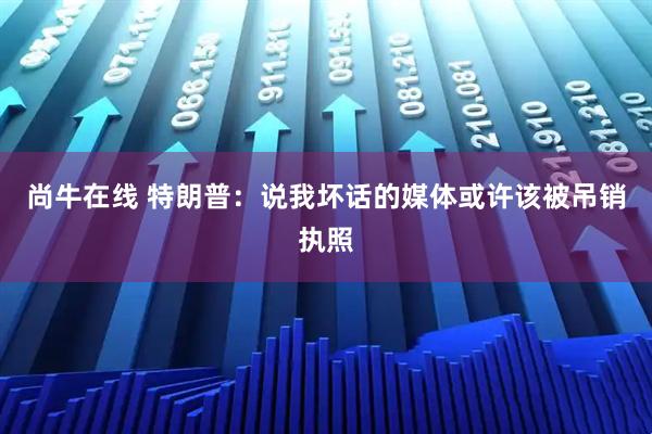 尚牛在线 特朗普：说我坏话的媒体或许该被吊销执照