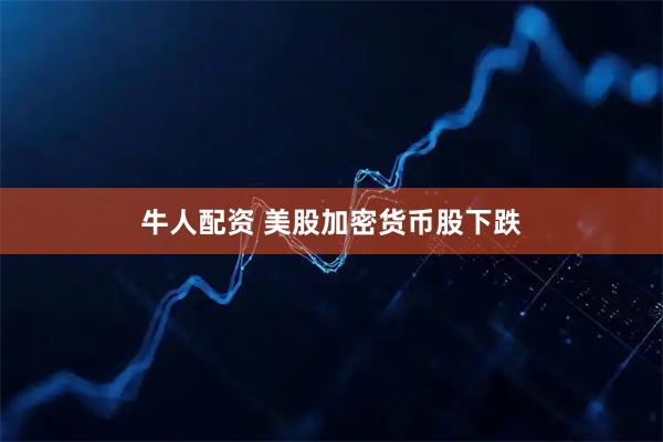 牛人配资 美股加密货币股下跌