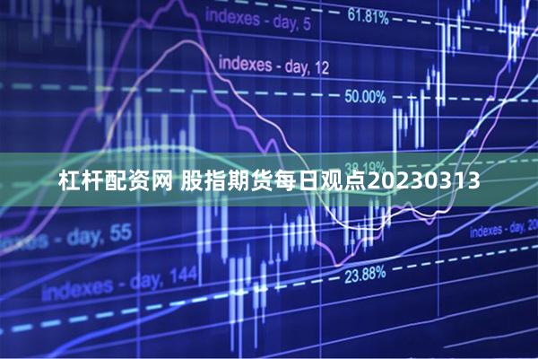 杠杆配资网 股指期货每日观点20230313