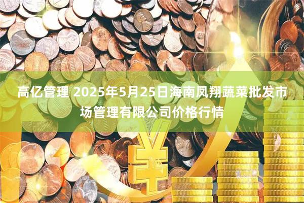高亿管理 2025年5月25日海南凤翔蔬菜批发市场管理有限公司价格行情